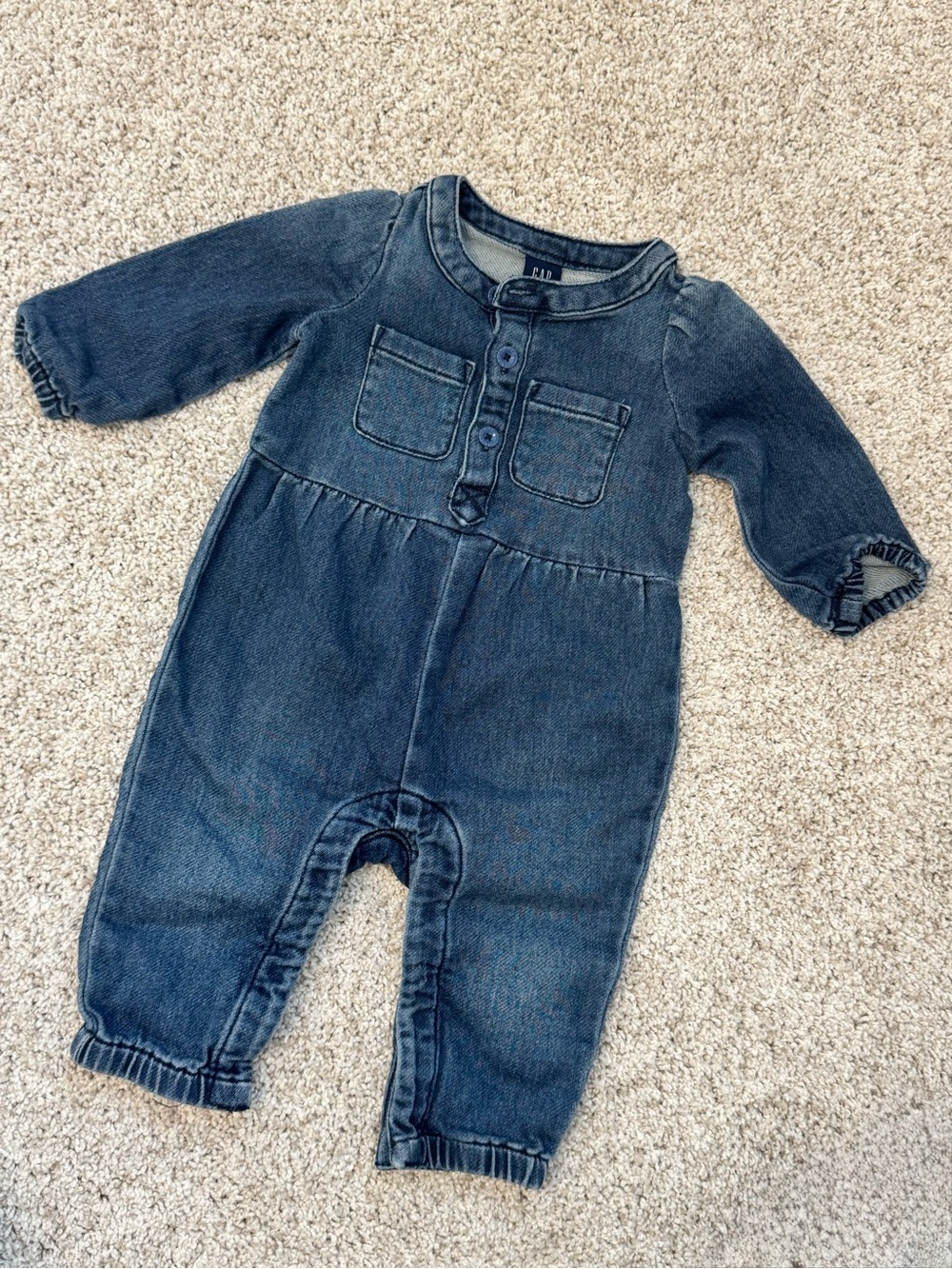 GAP Indigo Denim Baby Romper